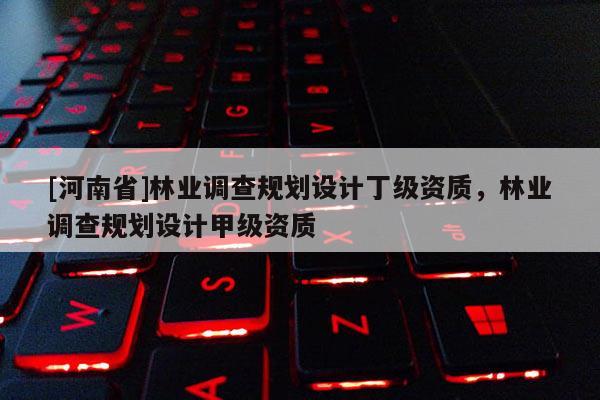 [河南省]林業(yè)調(diào)查規(guī)劃設(shè)計(jì)丁級(jí)資質(zhì)，林業(yè)調(diào)查規(guī)劃設(shè)計(jì)甲級(jí)資質(zhì)