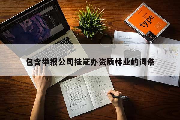包含舉報(bào)公司掛證辦資質(zhì)林業(yè)的詞條