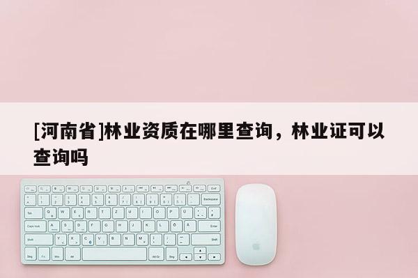[河南省]林業(yè)資質在哪里查詢，林業(yè)證可以查詢嗎