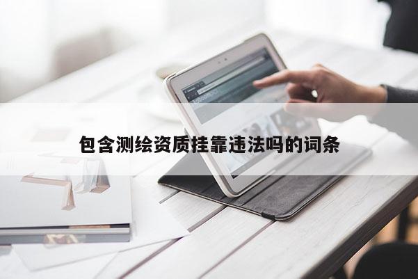 包含測繪資質(zhì) *** 違法嗎的詞條